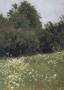 Levitan, Isaak Meadow at the forest edge Germany oil painting artist